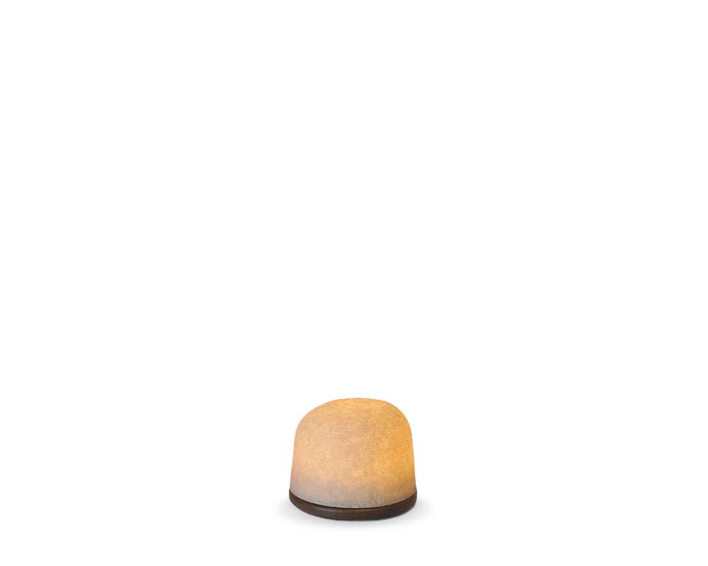 Fondant Small sfeerlamp 100% gerecycleerd op Thermo Es | H 7,5 cm x Ø 9,6 cm