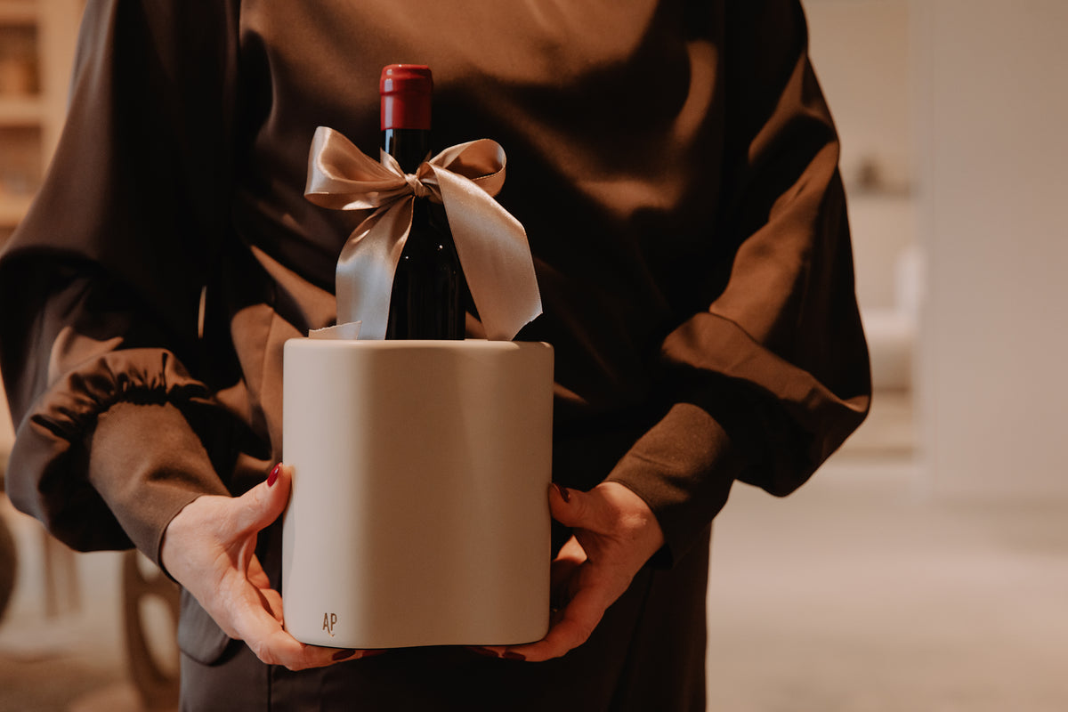 Fondant Wine cooler | MOCHA | H 18 x12,5 x 15  cm