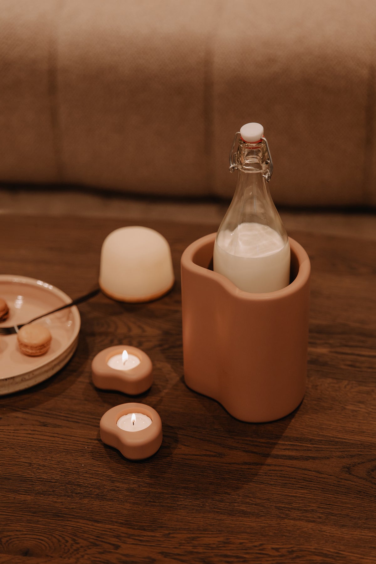 Fondant Wine cooler | MOCHA | H 18 x12,5 x 15  cm