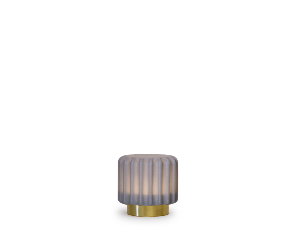 Dentelles 9 licht USB recharge BLUEBERRY/GOUD | 9 cm x Ø 9 cm