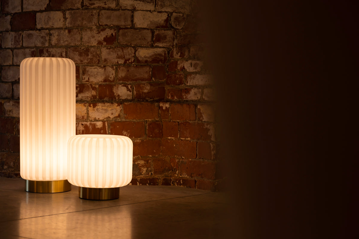 Dentelles Wide XL licht USB recharge GOUDEN basis | H29 cm x Ø 30,7 cm