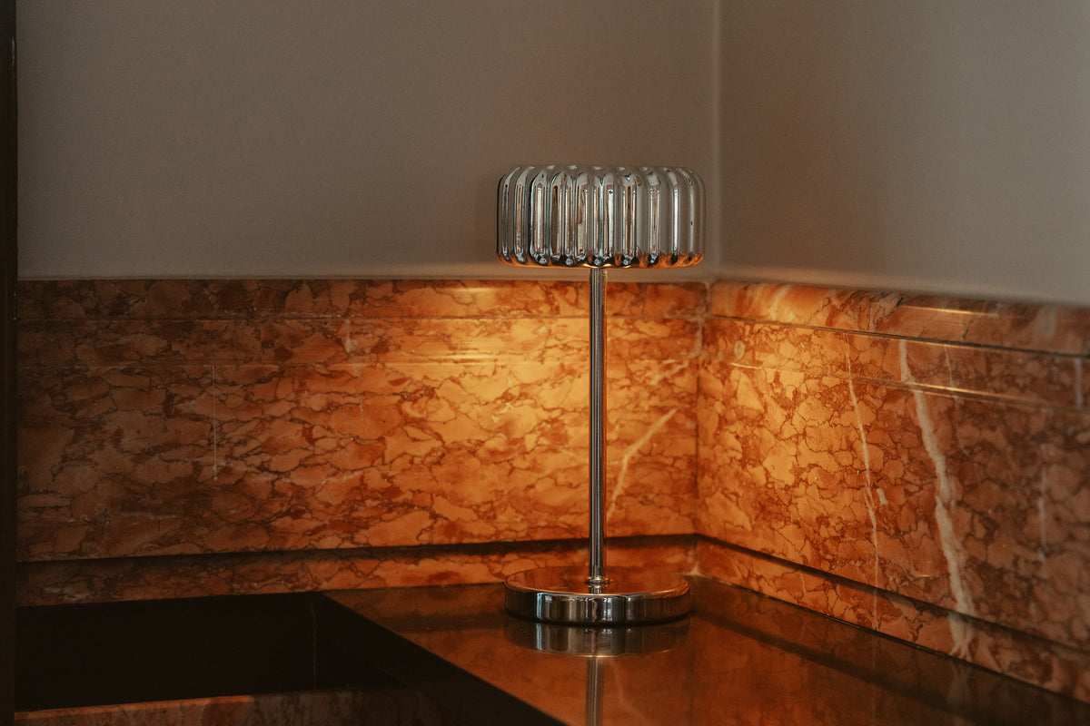 Dentelles Mini Bistro recharge Chrome | 20 cm x Ø 9.5 cm