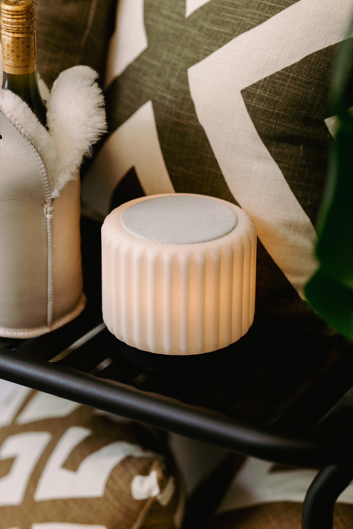 Dentelles set 3 ringen TERRA/KLEI/ZWART voor modellen speaker | H 2,2 Ø 10,5 cm