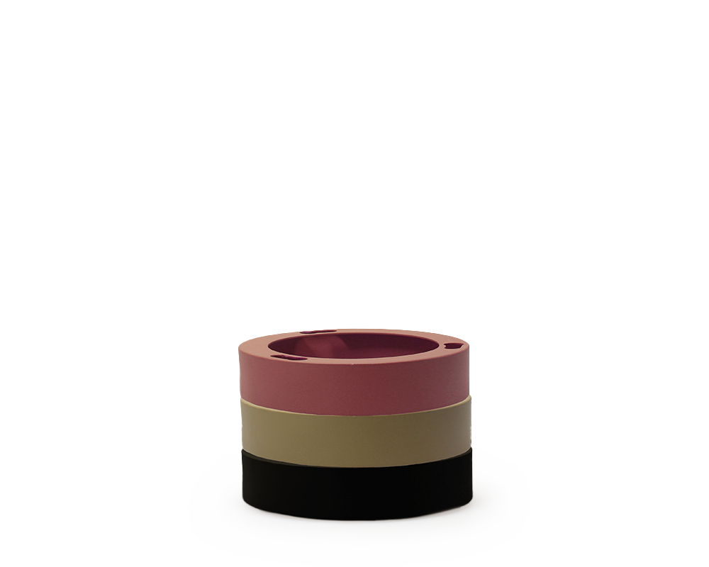 Lace set 3 rings TERRA/CLAY/BLACK for speaker models | H 2.2 Ø 10.5 cm