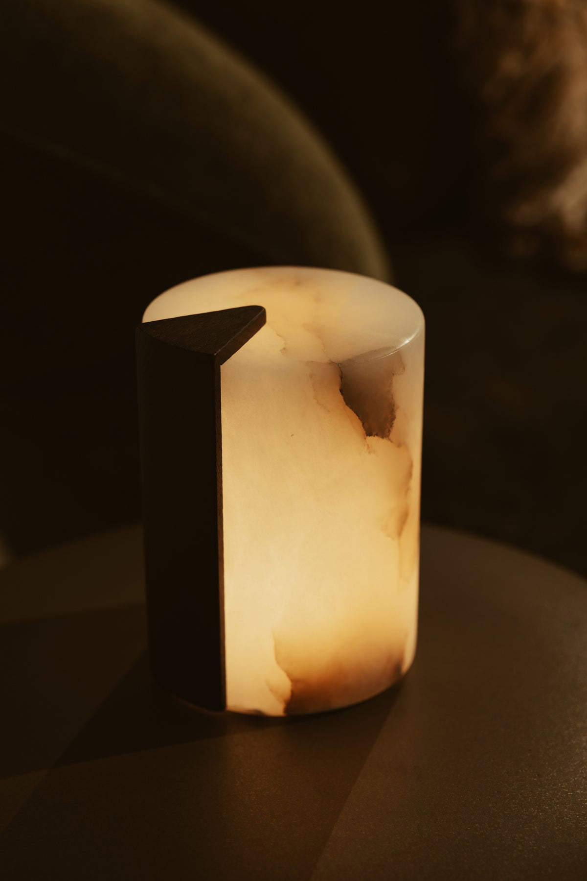 Gâteau Alabaster Mood Light TALL | Es accent | Oplaadbaar | 12,7 cm x Ø 8,5 cm