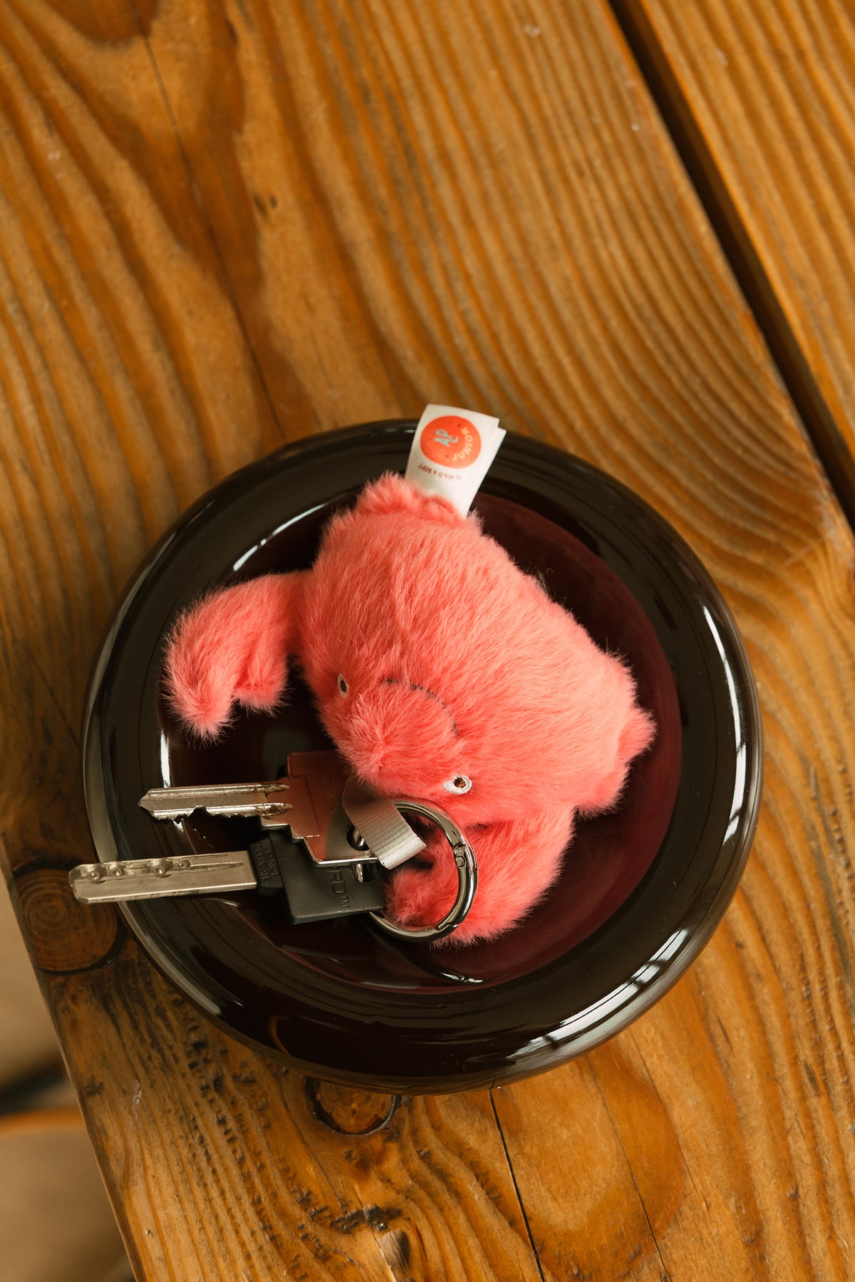 Theo crab CORAL plush Bag Charm| H 13 x 12 x 4.5 cm