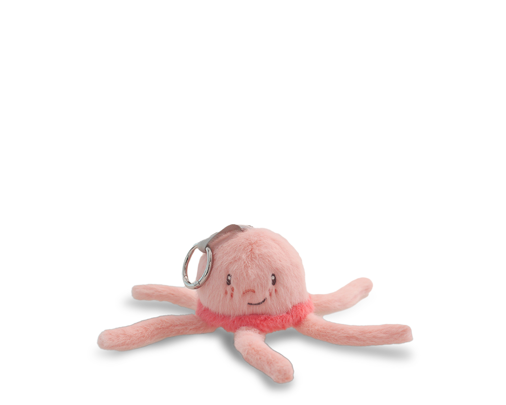 Colette Jellyfish MAGNOLIA pluche Bag Charm| H 13 x 12 x 4,5 cm